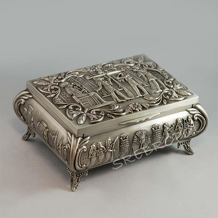 Cynowana szkatułka na biżuterię 472-4344