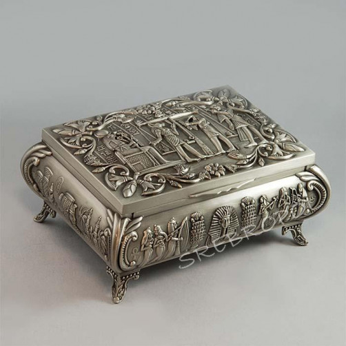 Cynowana szkatułka na biżuterię 472-4344