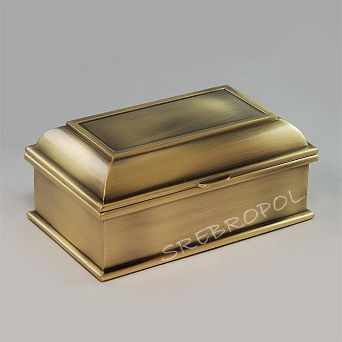 Mosiądzowany kuferek na biżuterię 461-4689