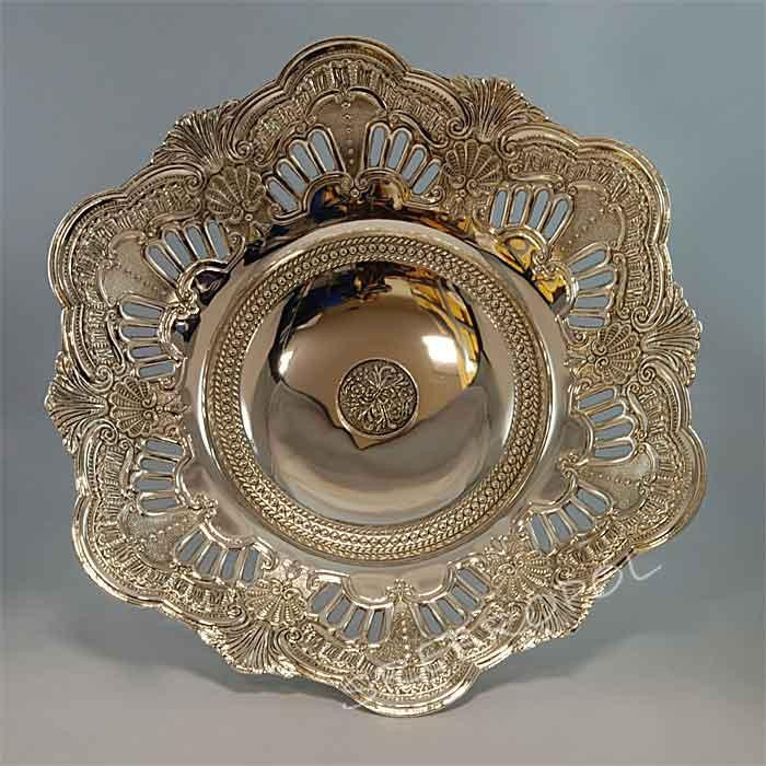 Patera na nodze posrebrzana 466-7863