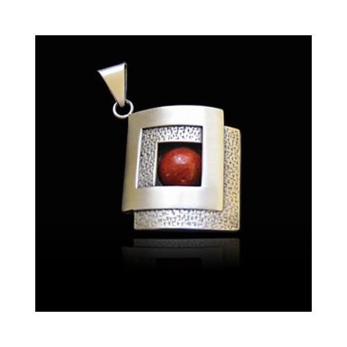 Zawieszka srebrna z koralowcem FD 16,3g