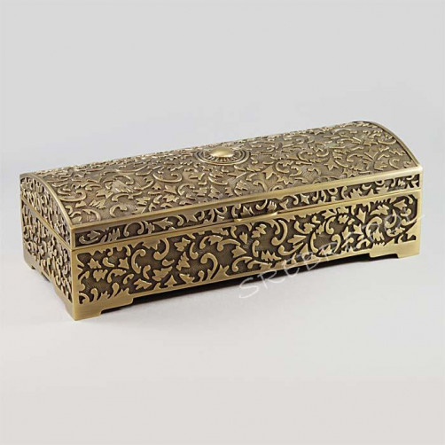 Szkatułka mosiądzowana 461-4814