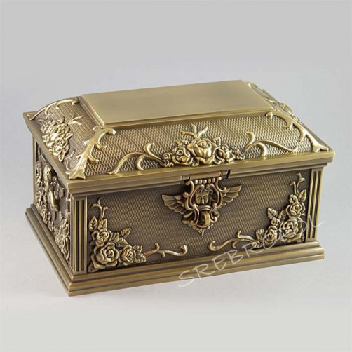 Szkatułka mosiądzowana 461-4078