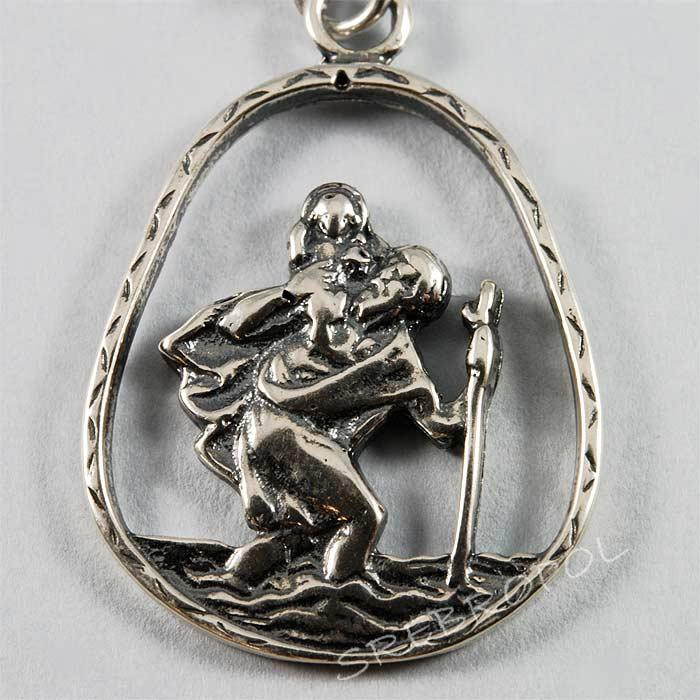 Brelok srebrny św. Krzysztof BR 35/0