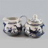 Cukiernica i mlecznik - porcelana japońska Pawie FIL155KN_1