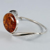 Bransoletka srebrna z bursztynem B 149/0
