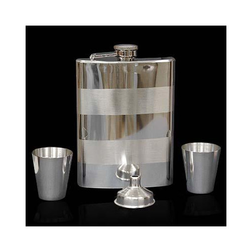 Zestaw piersiówka + kieliszki + lejek 6.3017