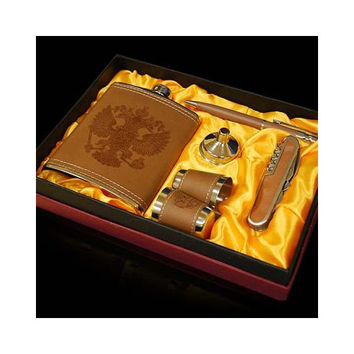 Zestaw piersiowka+kieliszki+lejek+scyzoryk+długopis 6.3022