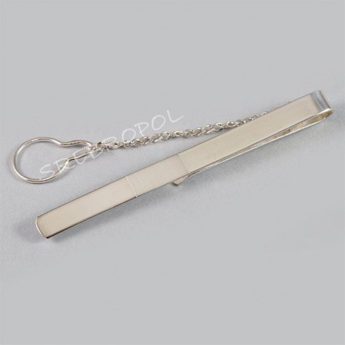 Srebrna spinka do krawata połysk-mat S2-K 32/0