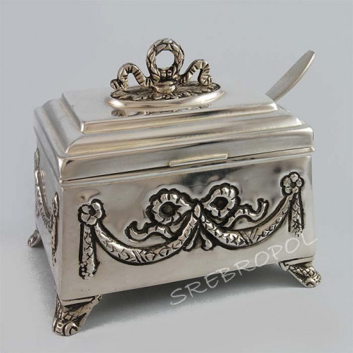 Cukiernica platerowana z szufelką P-E5923