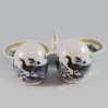 Pieprzniczka i solniczka - porcelana japońska Pawie FIL135N