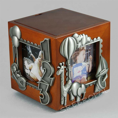 Drewniana pozytywka, pudełko na drobiazgi 469-9005