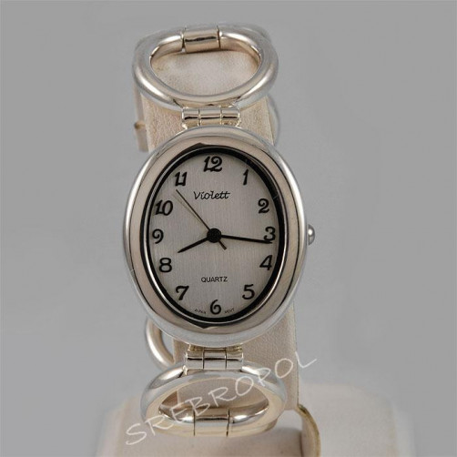 Zegarek srebrny damski na bransolecie Violett 70