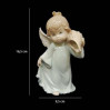 Figurka porcelanowy aniołek z muszelką 325-3006