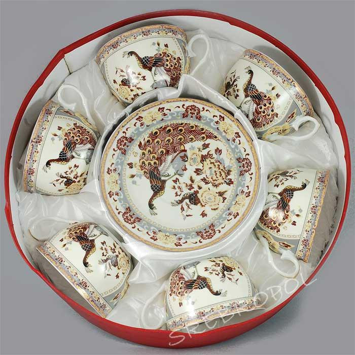 Komplet porcelana japońska Pawie beżowe POR700K