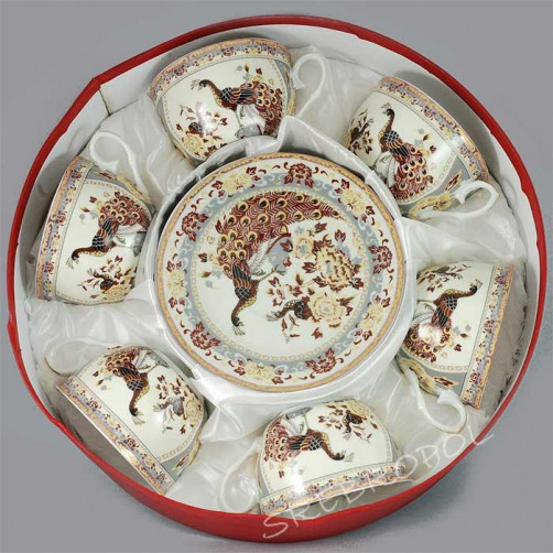 Komplet porcelana japońska Pawie beżowe POR700K