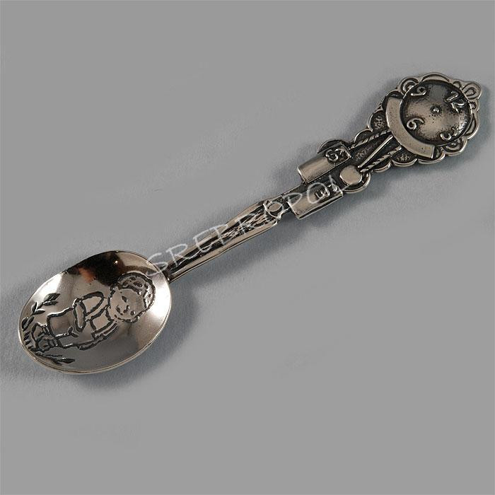 Łyżeczka srebrna z chłopczykiem ŁYŻECZ 52/0