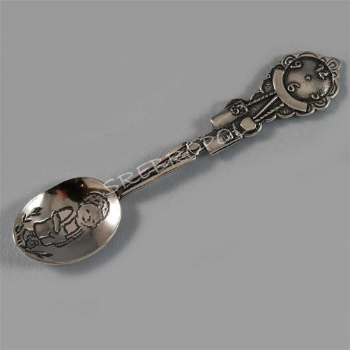 Łyżeczka srebrna z chłopczykiem ŁYŻECZ 52/0