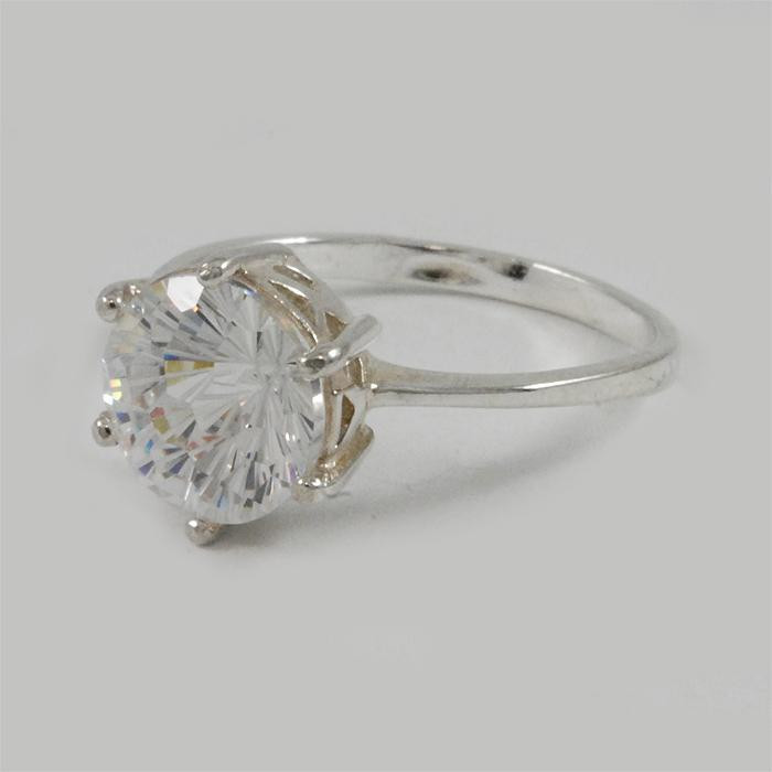 Pierścionek srebrny z cyrkonią P TU 15/5