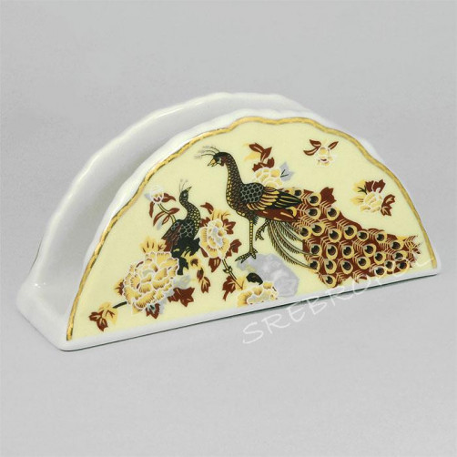 Serwetnik - porcelana japońska pawie POR85