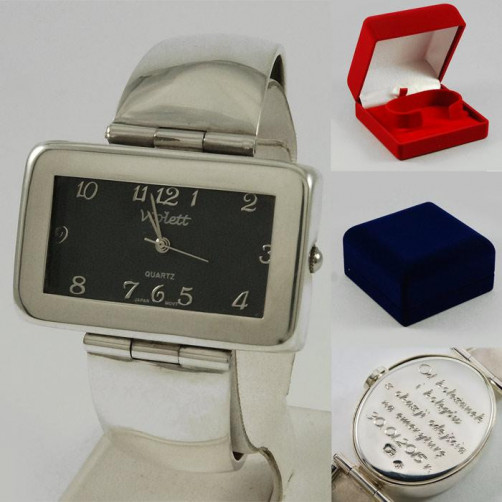 Zegarek srebrny damski na bransolecie Violett 78