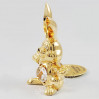 Złota figurka zając z kryształkami swarovskiego 122-0256