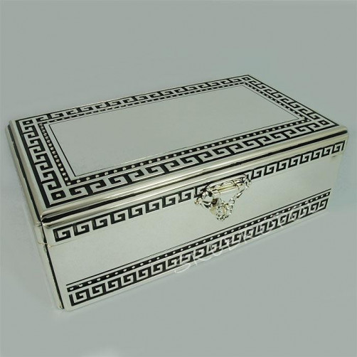 Szkatułka posrebrzana 461-4595