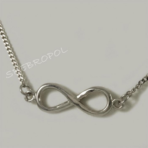 Łańcuszek CELEBRYTKA - znak nieskończoności ŁN1