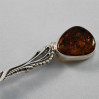 Łyżeczka srebrna z bursztynem ŁYŻKA 139/0