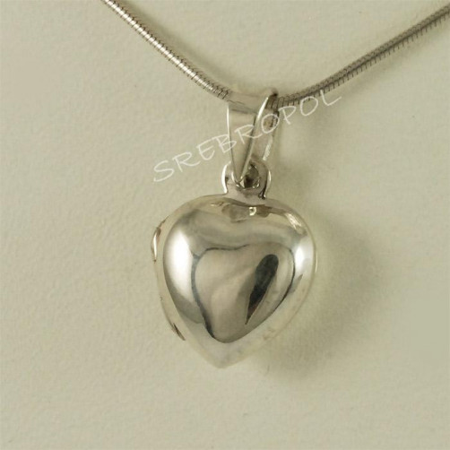 Mały srebrny sekretnik w kształcie serca W-PU LT12/0