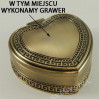 Mosiądzowana kasetka na biżuterię + GRAWER 461-4874G