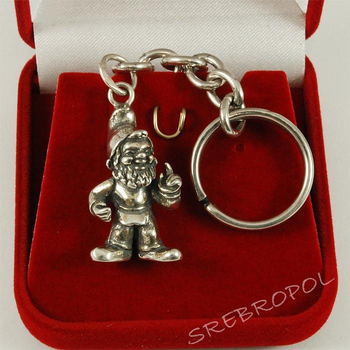 Brelok srebrny krasnal BL-2 TU30/0