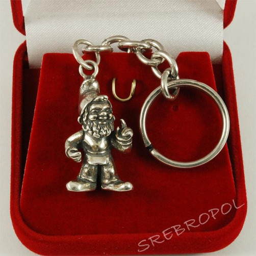 Brelok srebrny krasnal BL-2 TU30/0