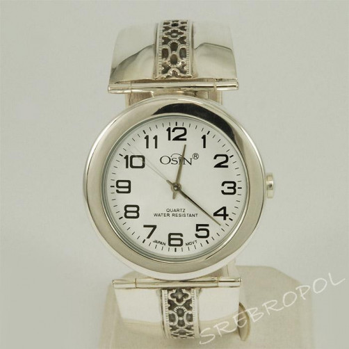 Zegarek srebrny damski + GRAWER Osin 40