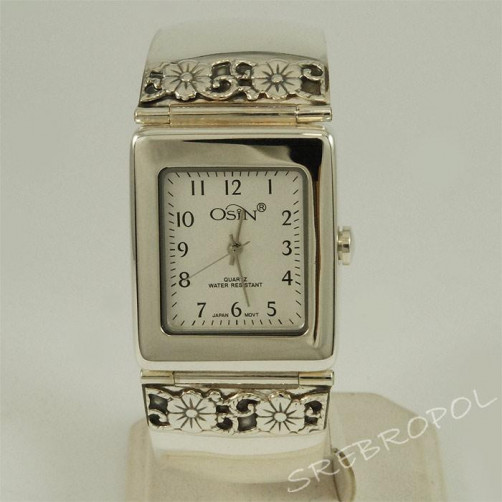 Zegarek srebrny damski + GRAWER Osin 41