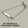 Bransoletka srebrna + GRAWER B16/0