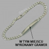 Bransoletka srebrna + GRAWER B33/0