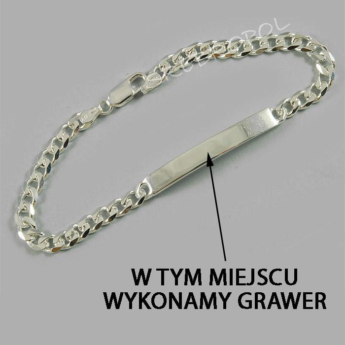 Bransoletka srebrna + GRAWER B59/0