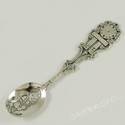 Łyżeczka srebrna z chłopczykiem ŁYŻ ML61/0