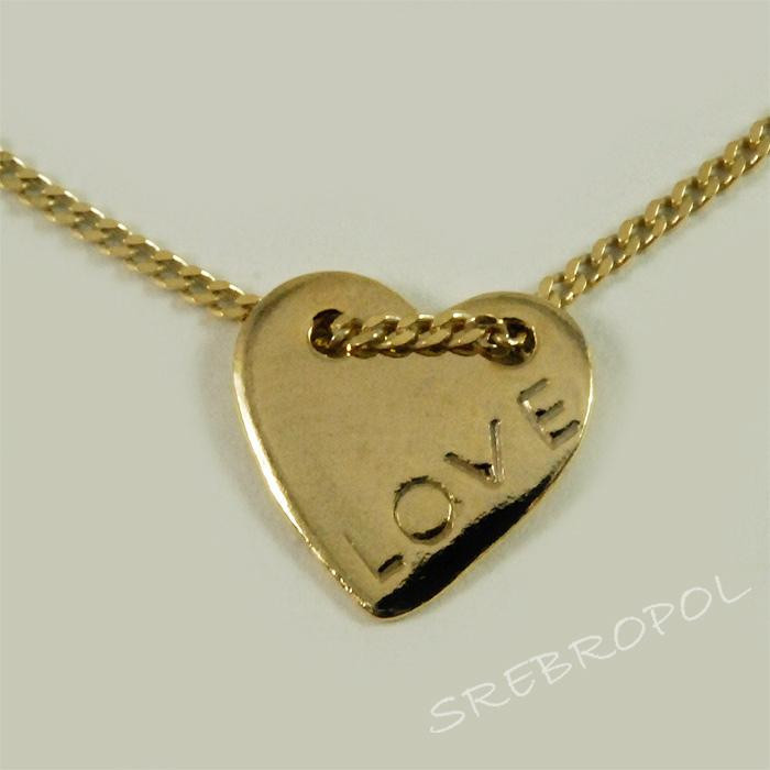 Łańcuszek CELEBRYTKA - serce ŁC2