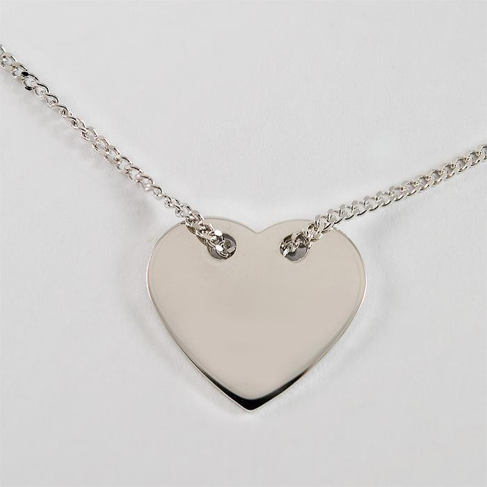 Łańcuszek srebrny celebrytka - serce N22/0S1