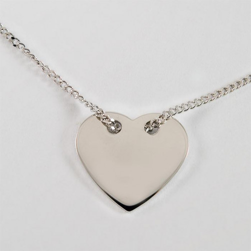 Łańcuszek srebrny celebrytka - serce N22/0S1