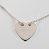 Łańcuszek srebrny celebrytka - serce N22/0S1
