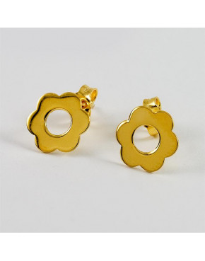 Kolczyki srebrne celebrytki - kwiatuszki RA 9,5 0.9g