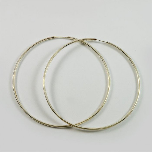 Kolczyki srebrne duże koła K58/0 12.5g