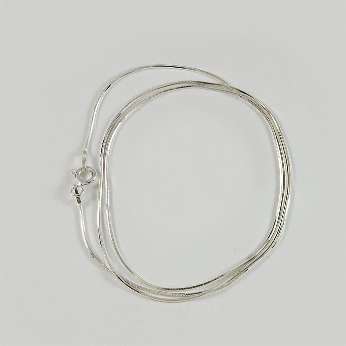 Łańcuszek srebrny linka - splot sześciokątny 50 cm ŁAN31