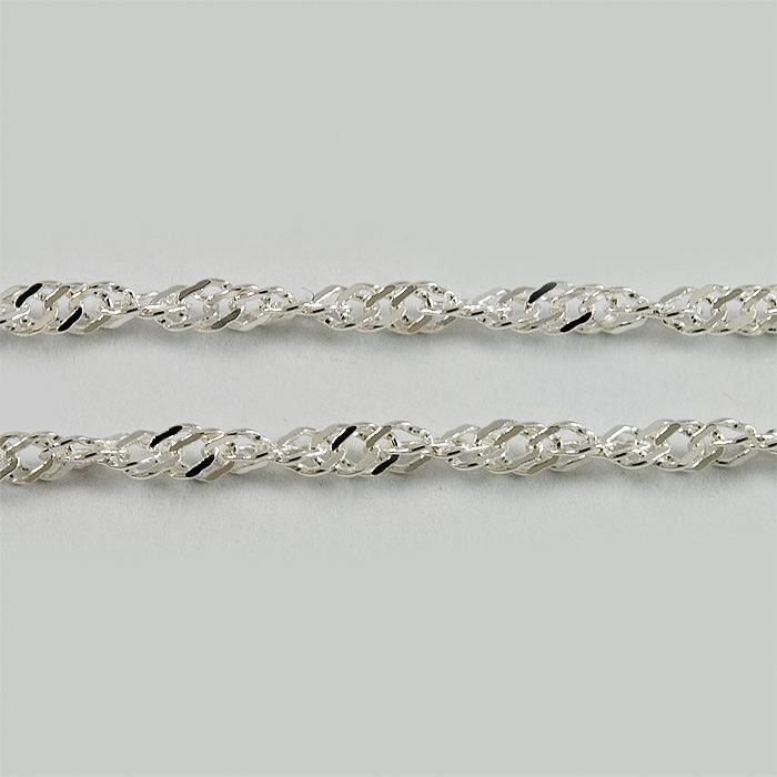 Łańcuszek srebrny singapur Ł11/0 55 cm