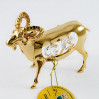 Złota figurka baran z kryształkami swarovskiego 122-0010