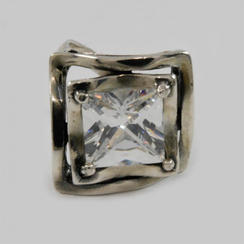 Pierścionek srebrny z cyrkonią CC CPK-461 5.9g