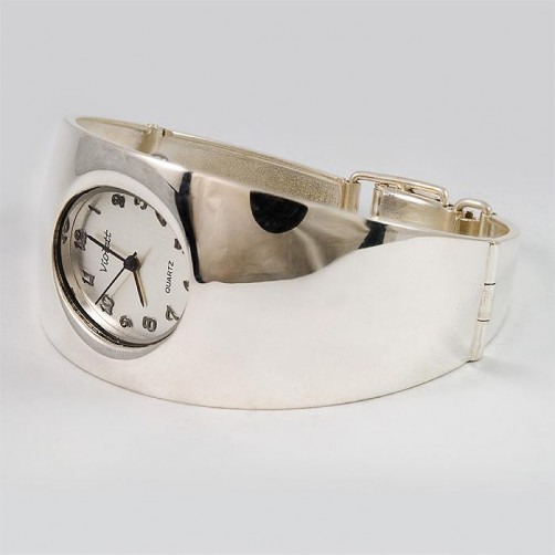 Zegarek srebrny damski na bransolecie + opcja grawer Violett 96